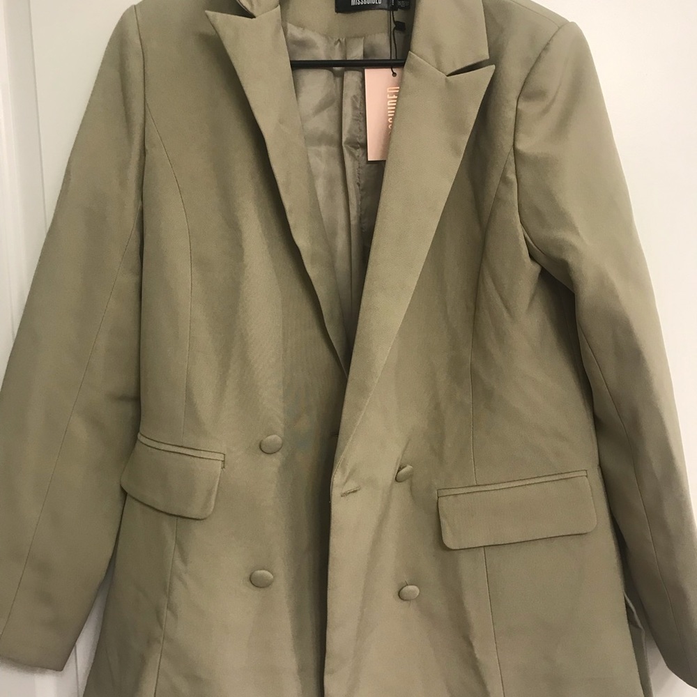 Missguided khaki blazer